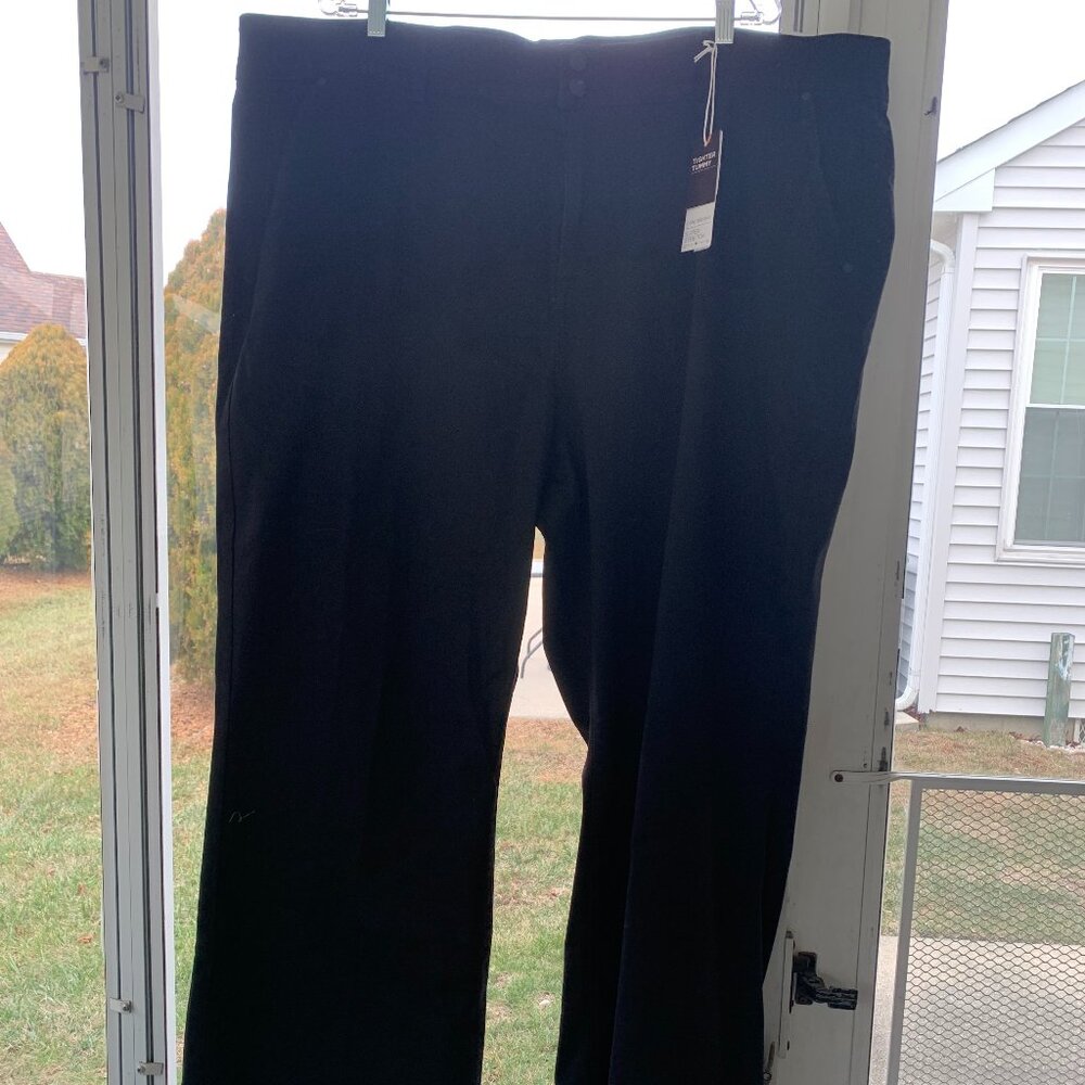BRAND NEW: Lane Bryant Tighter Tummy Super Stretch Wide Leg Black Jean (size 28)
